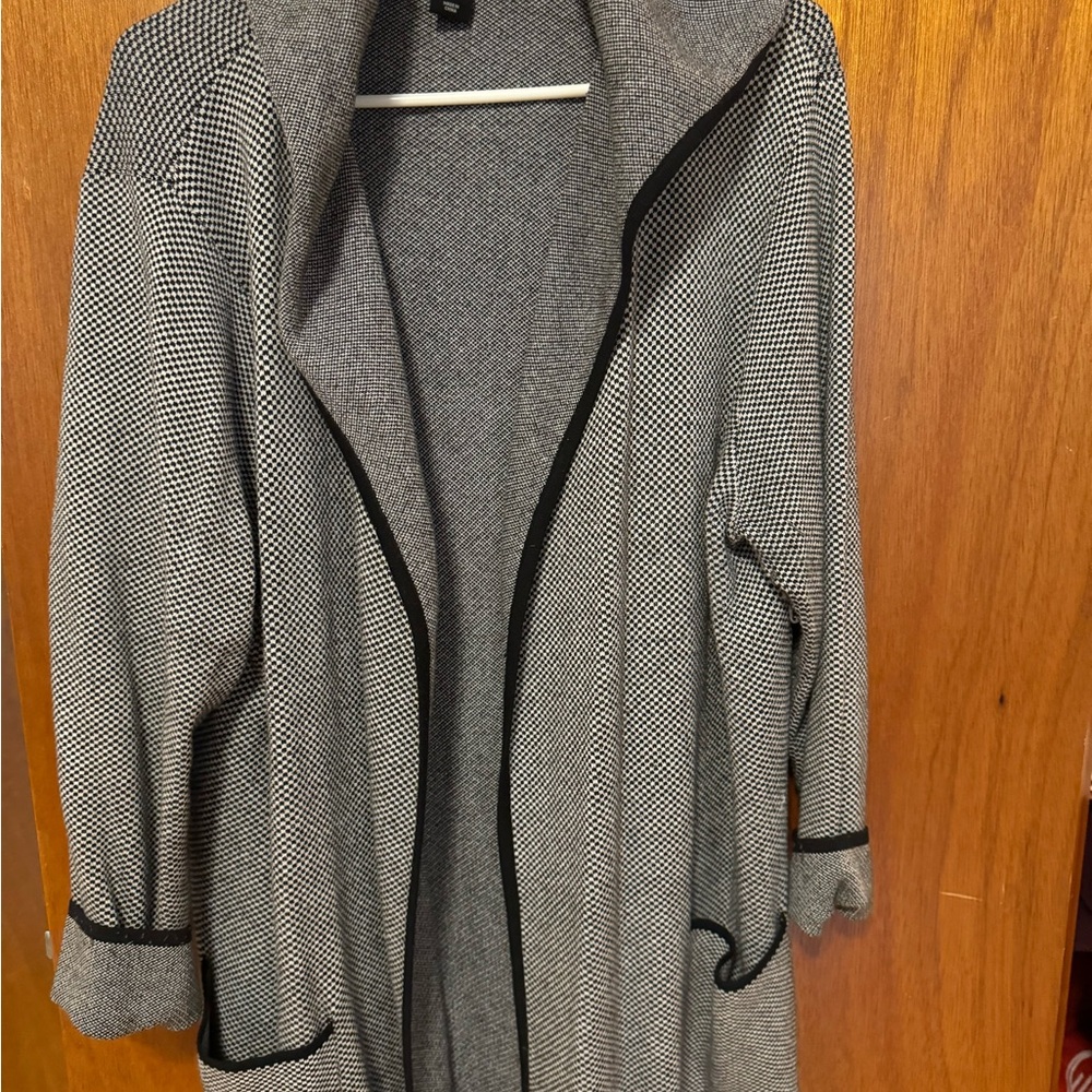 Black and white cardigan